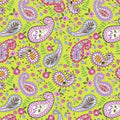 QT My Watercolor Garden - Paisley - Green