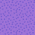QT My Watercolor Garden - Scroll and Flower - Purple