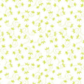 QT My Watercolor Garden - Scroll and Flower - Spring Green