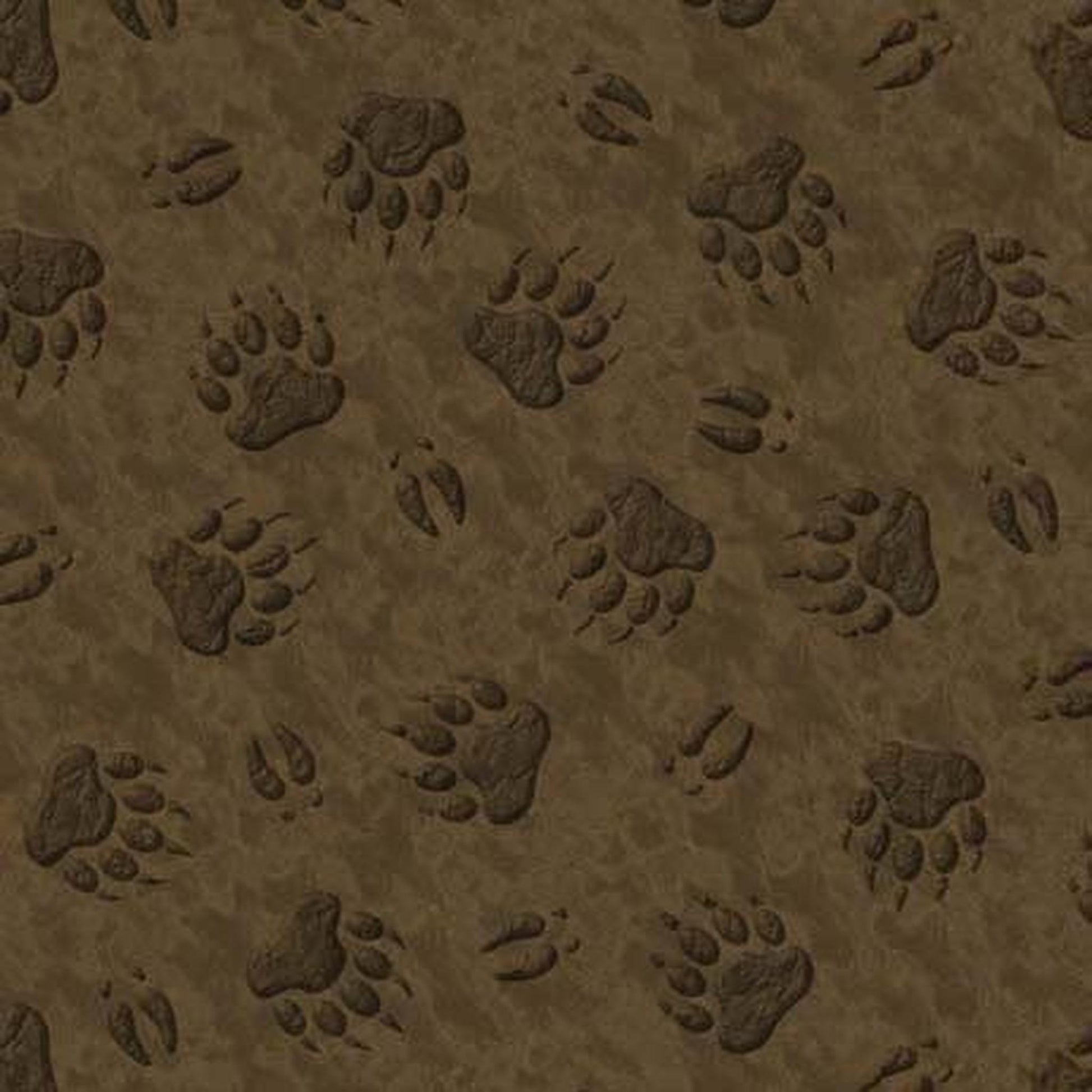 QT The Wonder of Nature - Animal Paw Prints - Brown
