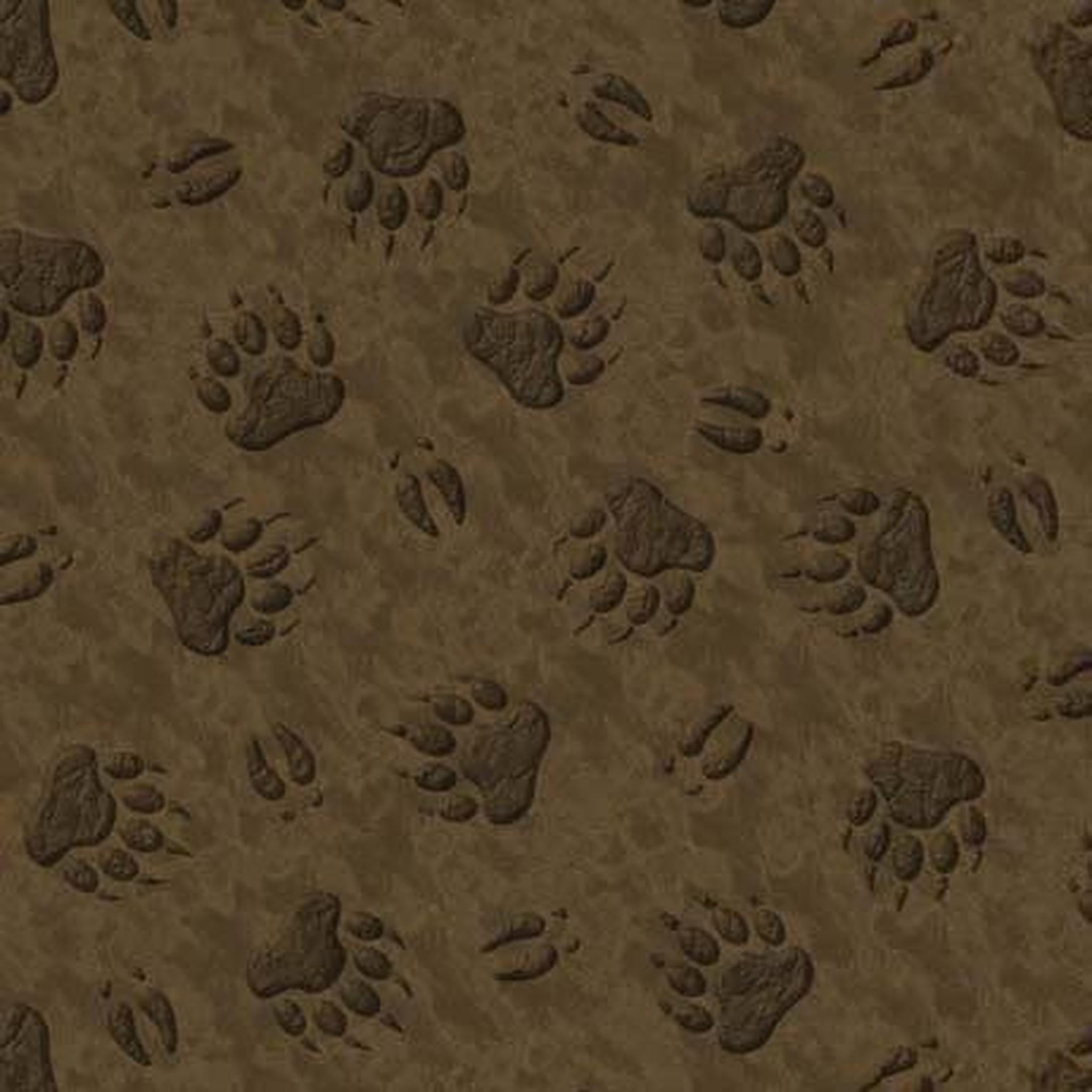 QT The Wonder of Nature - Animal Paw Prints - Brown