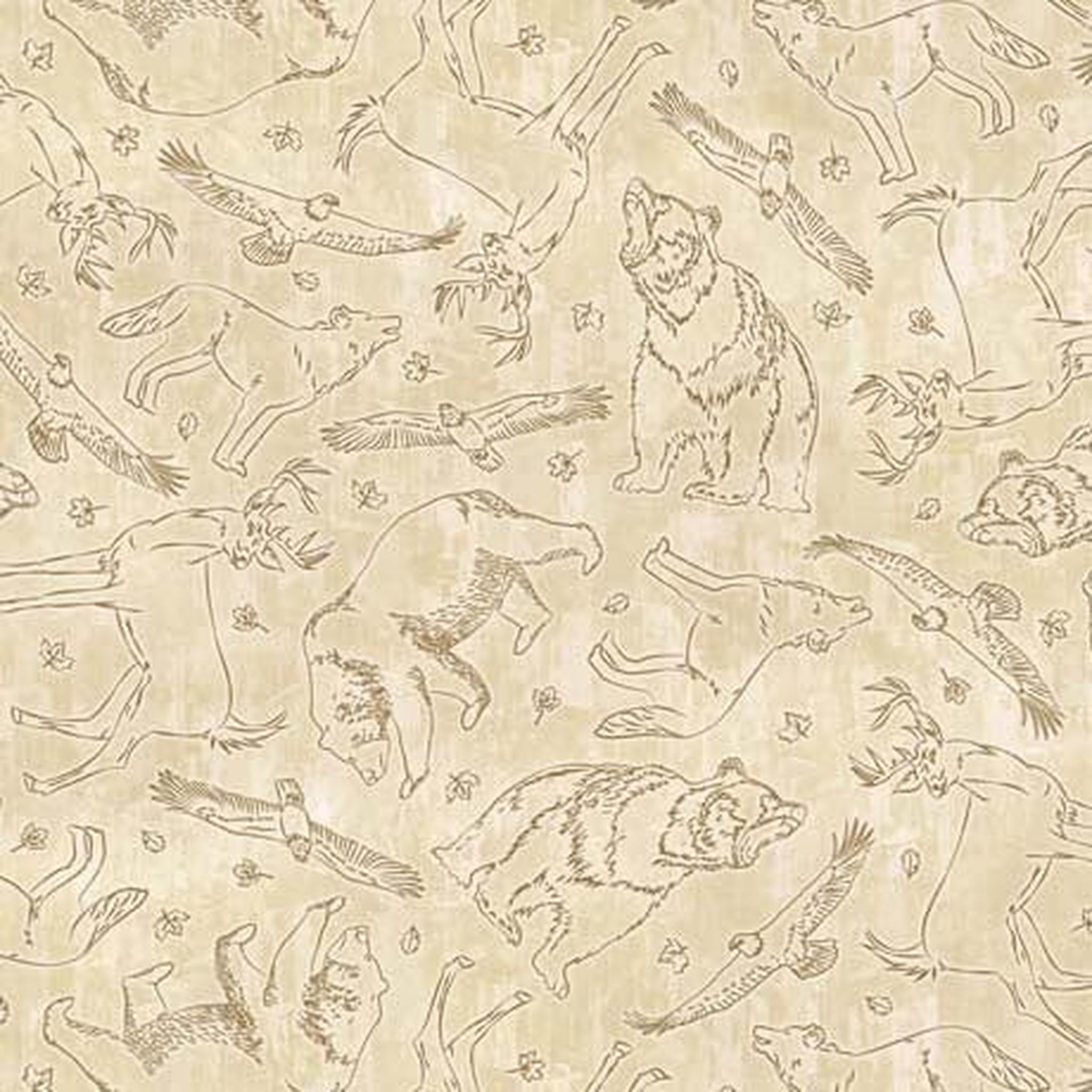 QT The Wonder of Nature - Animal Sketches - Cream