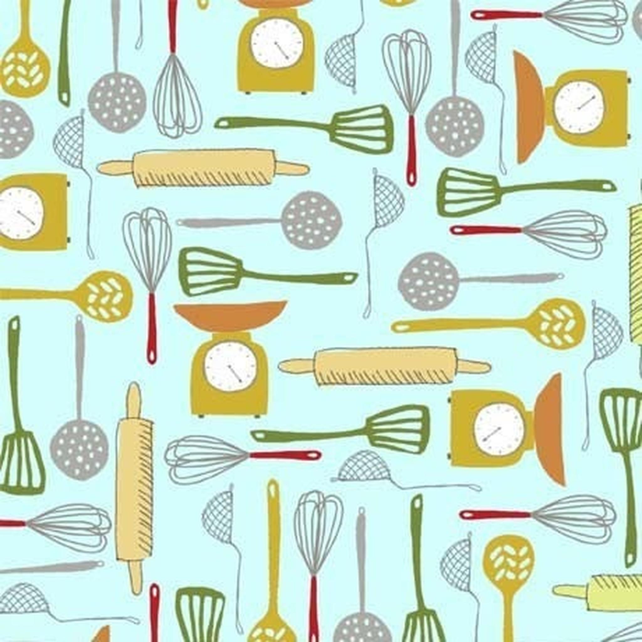 QT What's Cookin - Kitchen Utensils Aqua