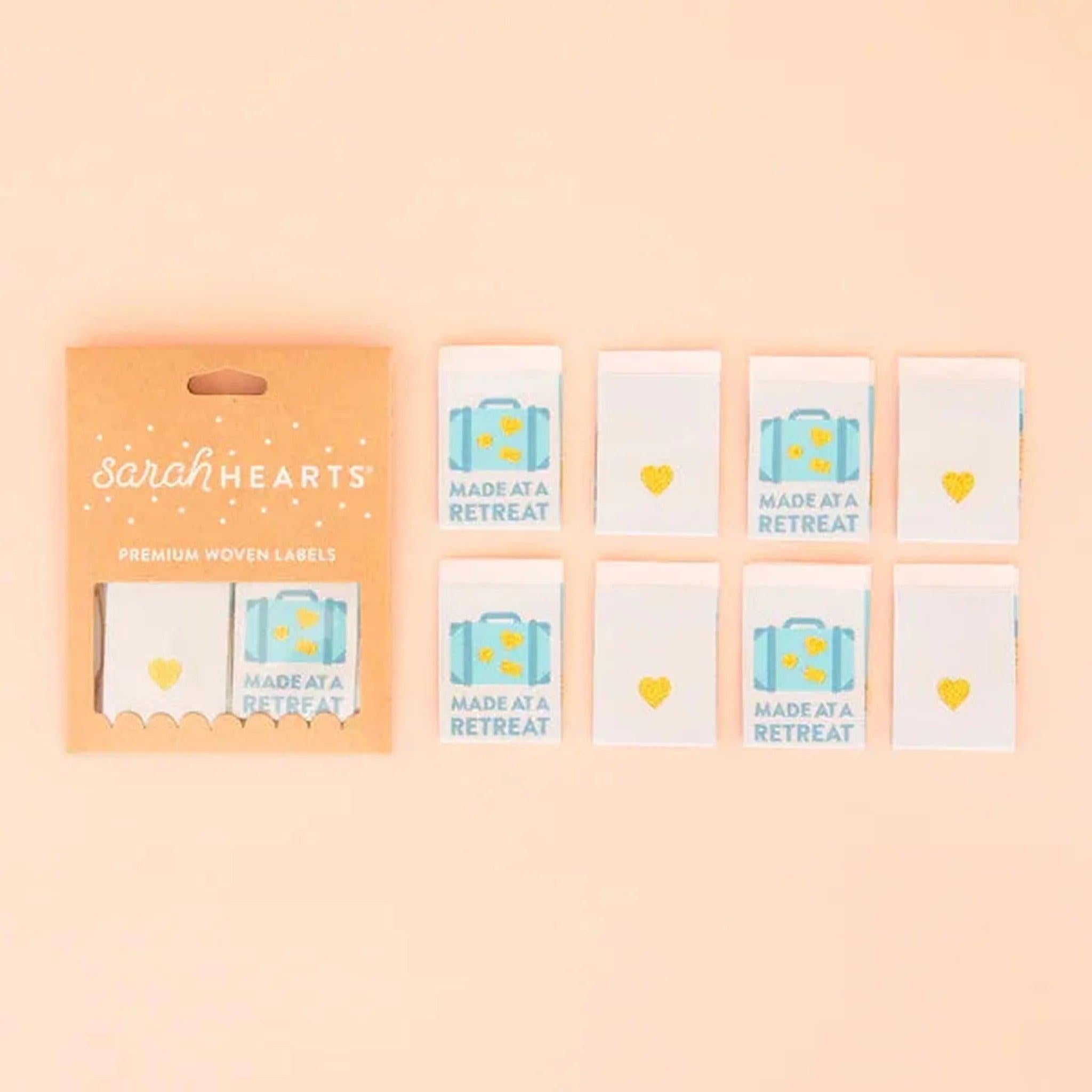 Quilt Label - Sarah Hearts | Made At A Retreat