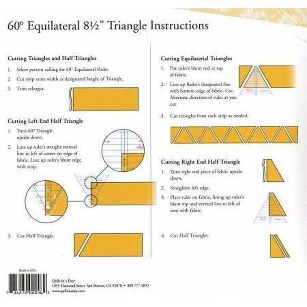 Quilt in a Day 60 degree Triangle Ruler