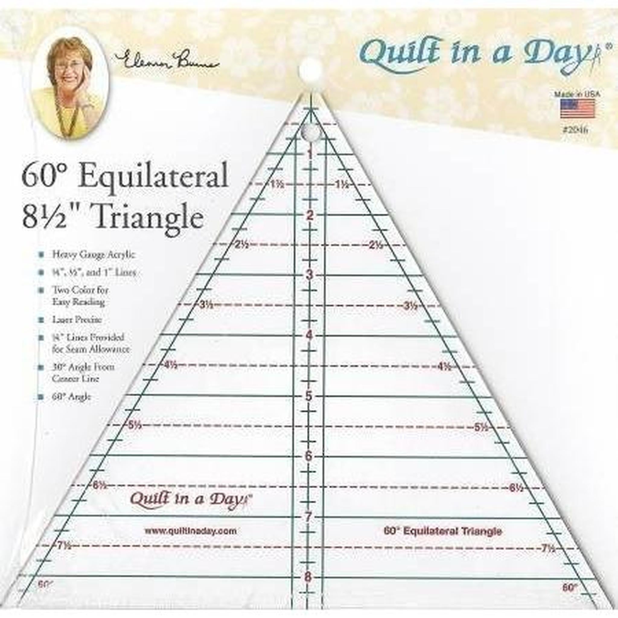 Quilt in a Day 60 degree Triangle Ruler