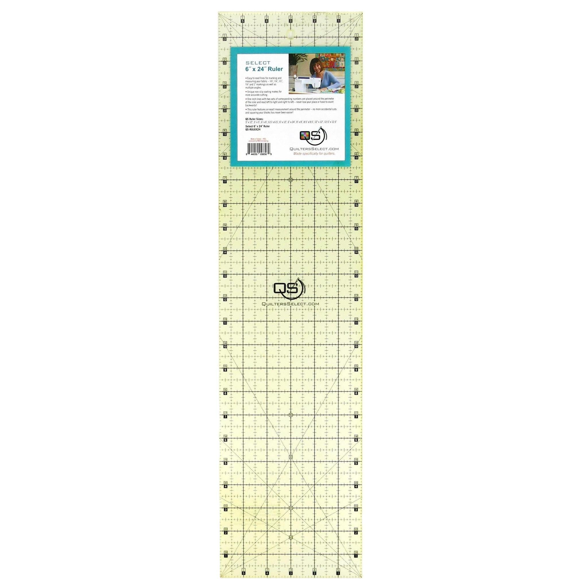 Quilters Select 6 " x 24" Non Slip Ruler