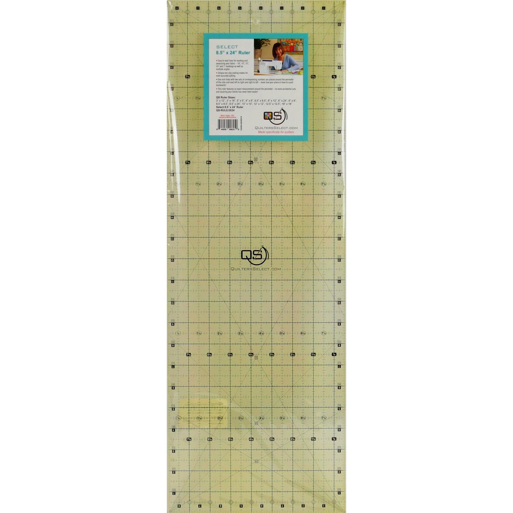 Quilters Select 8 1/2 " x 24" Non Slip Ruler