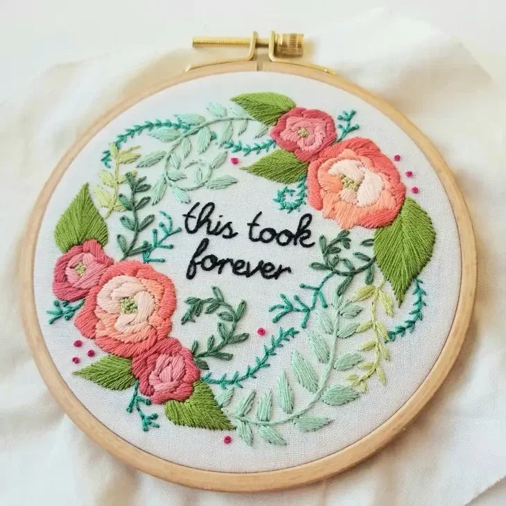 Delicate Roses Embroidery Kit