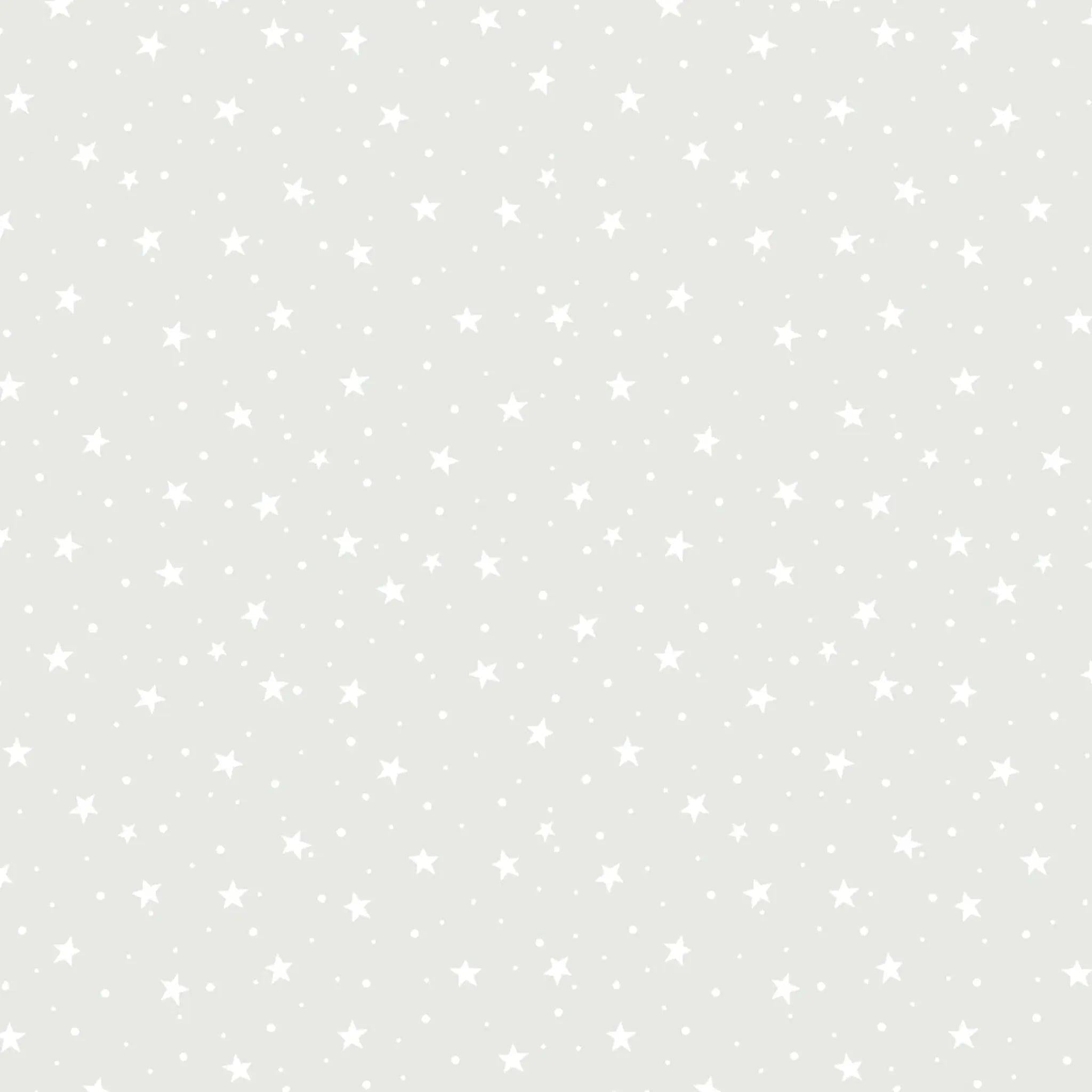 P&B Textitles Ramblings - White on White Stars-Dots