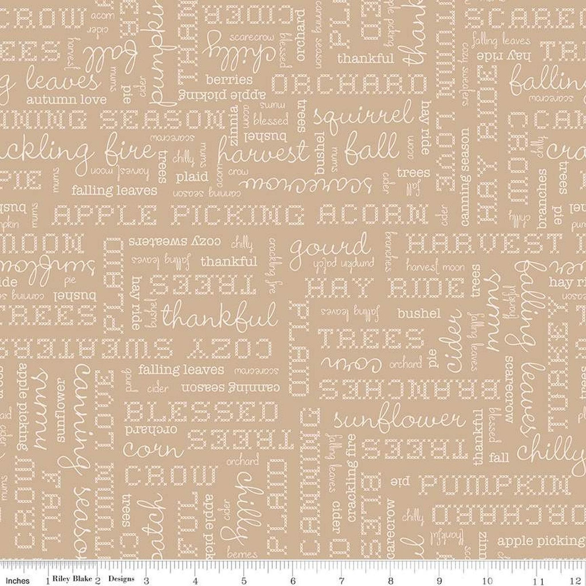 RB Autumn - Words - Tea Dye