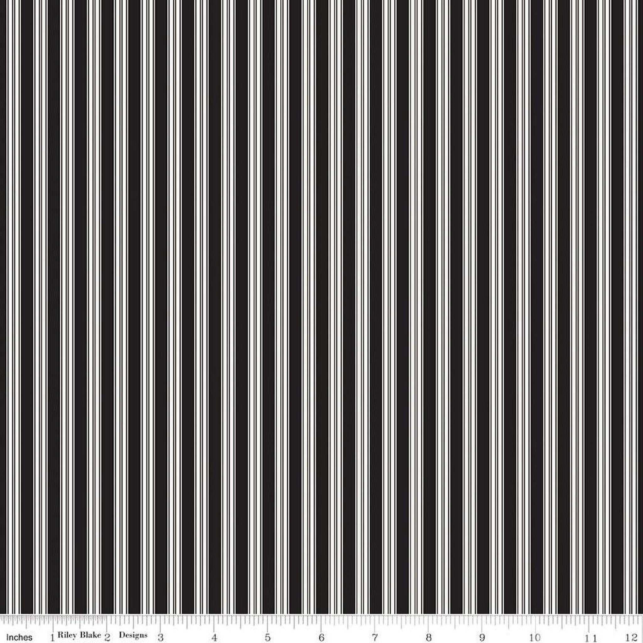RB Sophisticated Halloween Ticking - Black