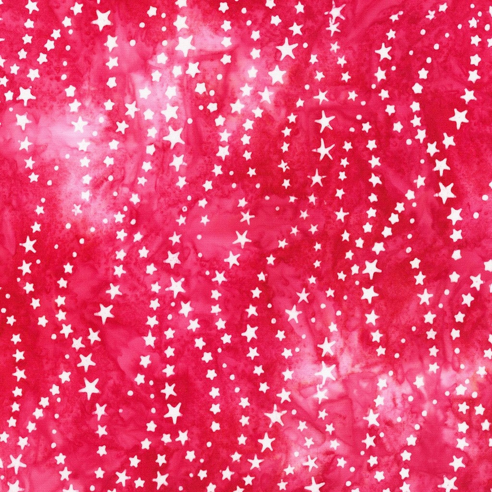 RK Artisan Batiks: Liberty 2 - Falling Stars: Red