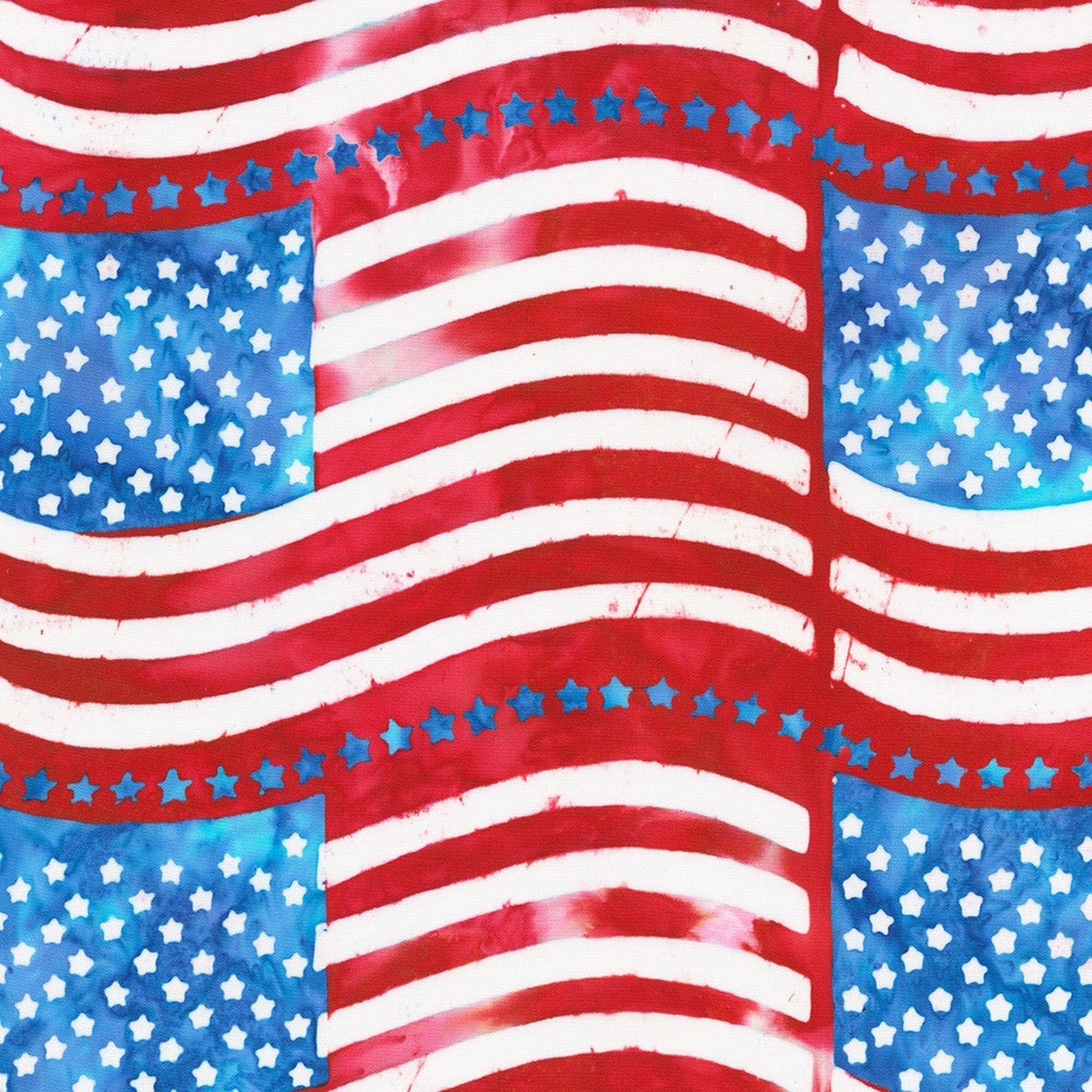 RK Artisan Batiks: Liberty 2 - Flags: Americana
