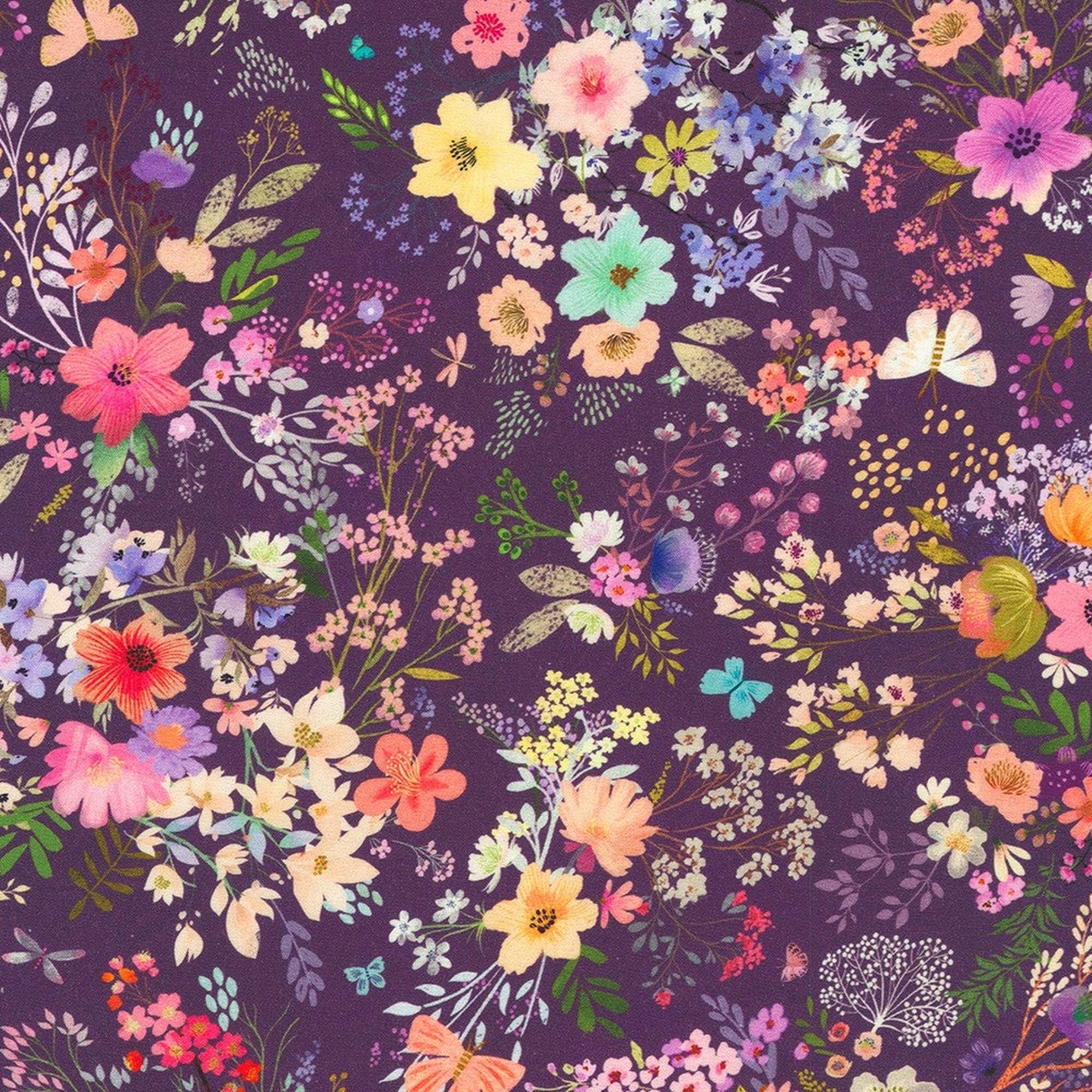 RK Unicorn Meadow Flowers - Plum