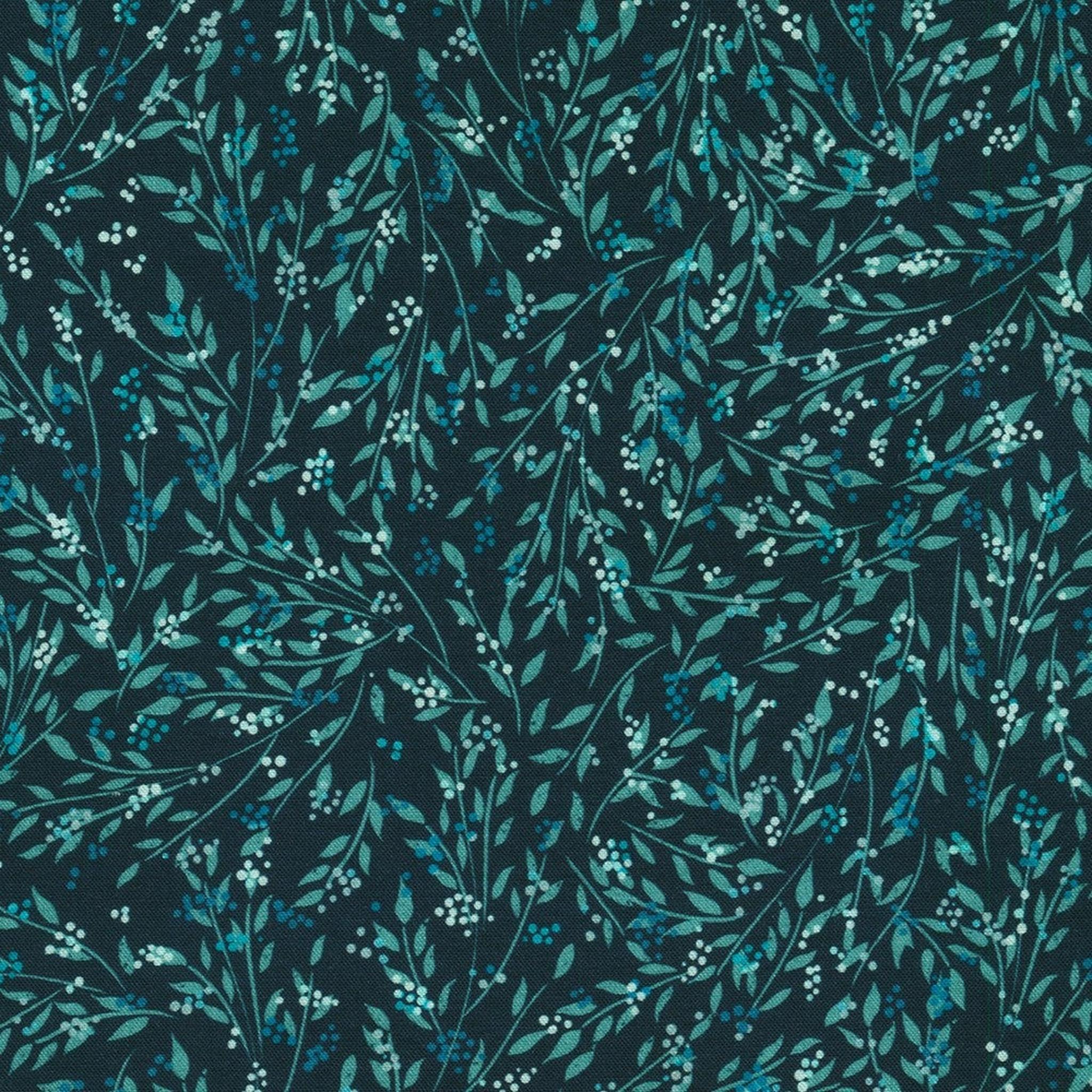 RK Unicorn Meadow Vines - Navy