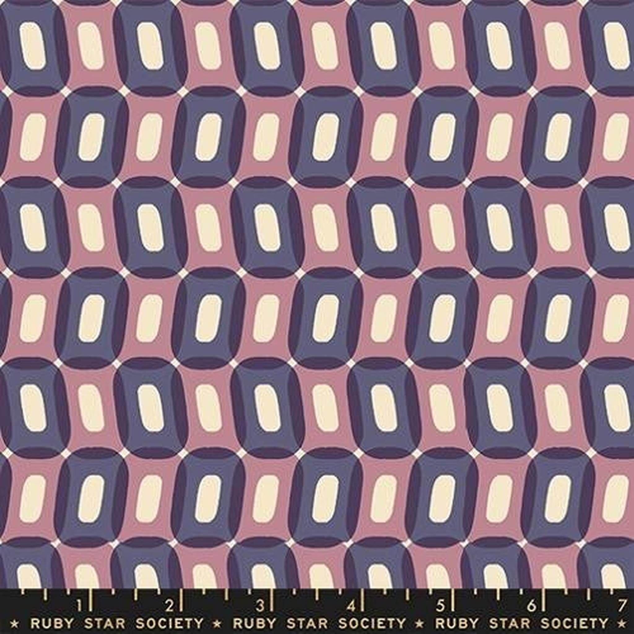 RS To and Fro Geometric Circles Shapes Retro - Grapes
