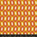 RS To and Fro Geometric Circles Shapes Retro - Rust