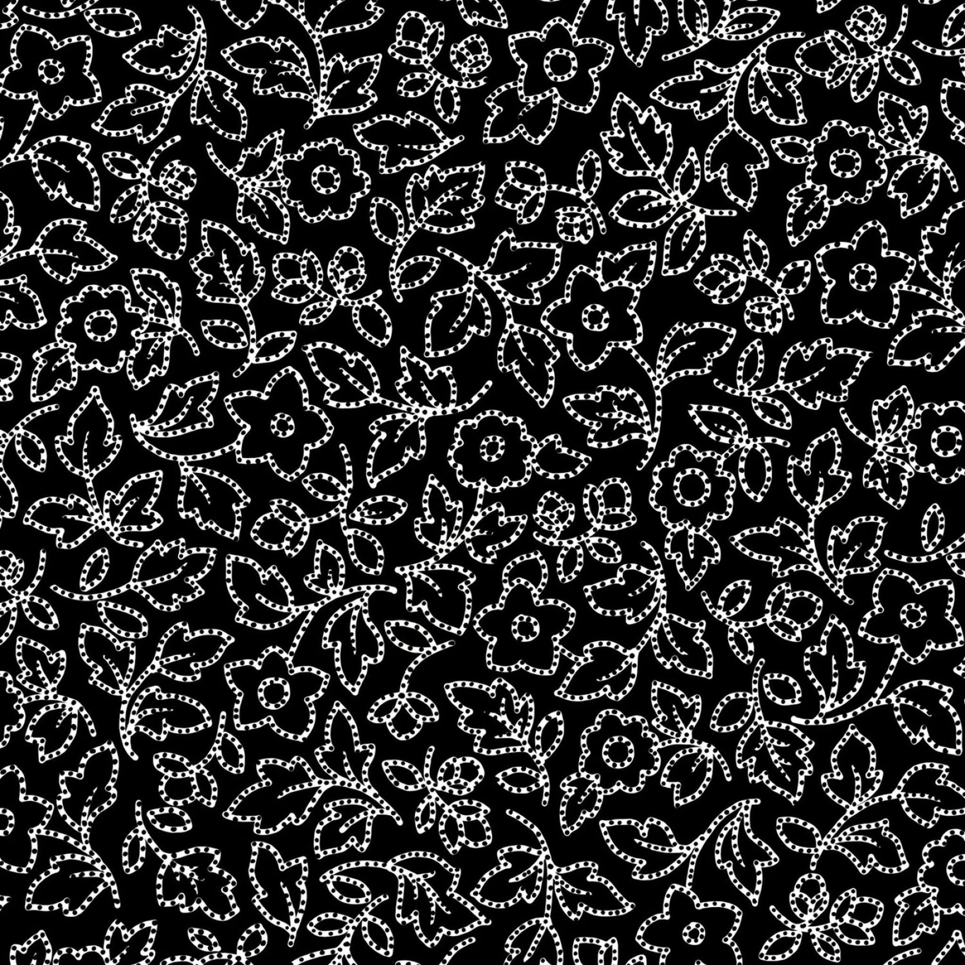 P&B Textitles Ramblings - Salt and Pepper 2 - Packed Dotty Floral