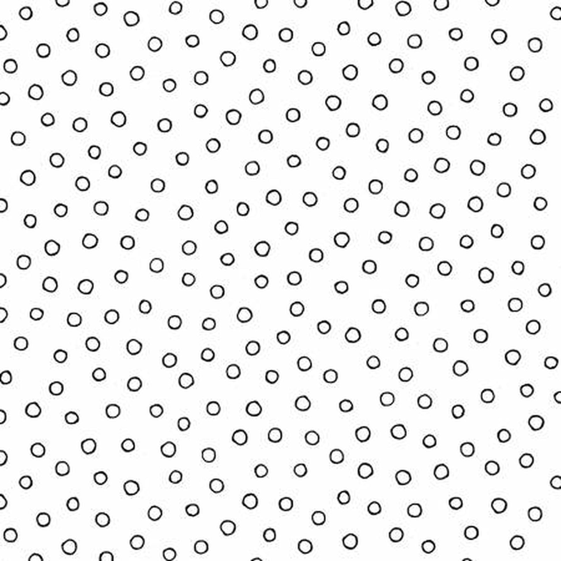 P&B Textitles Ramblings - Salt and Pepper 2 - Tossed Open Dots