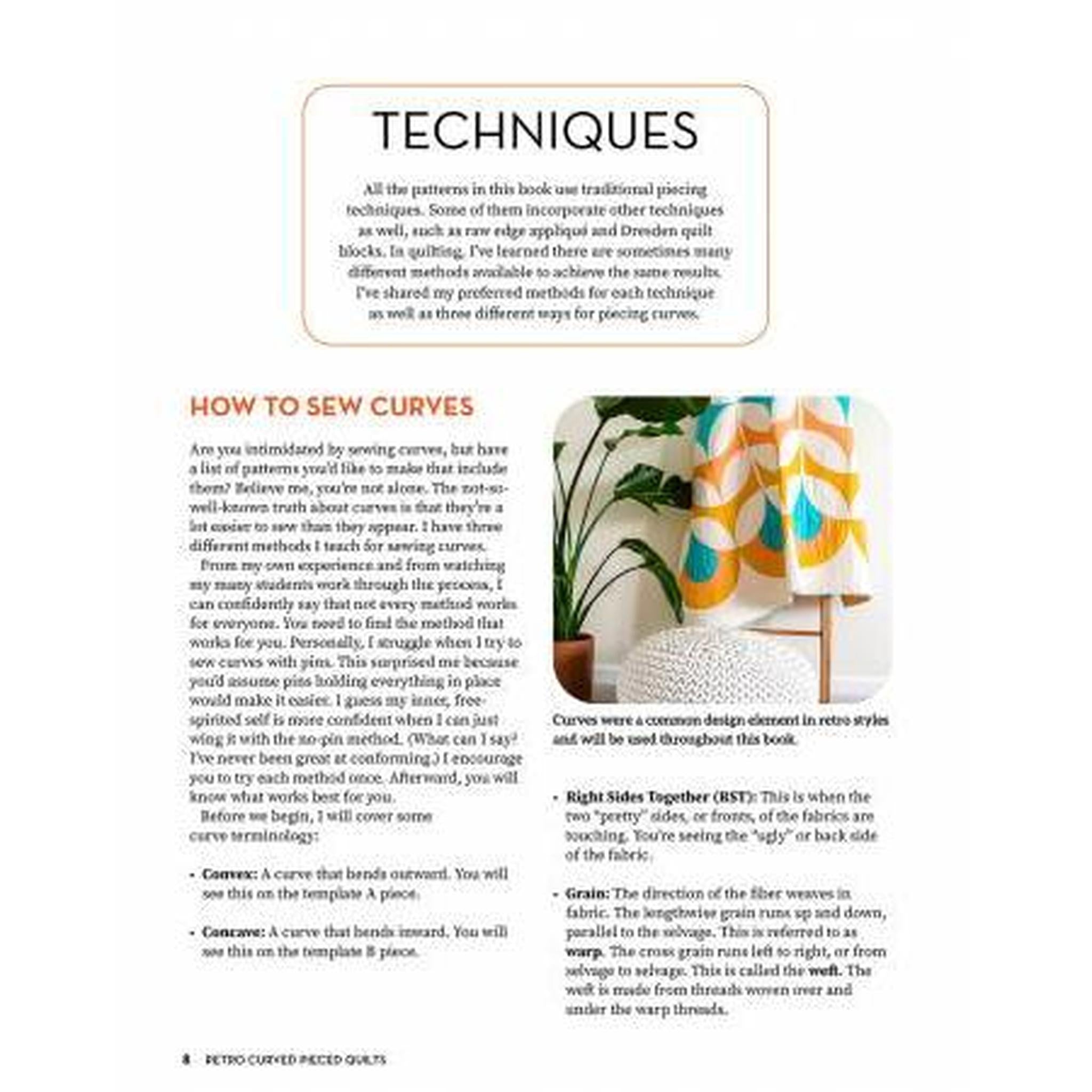 Retro Curved Pieced Quilts