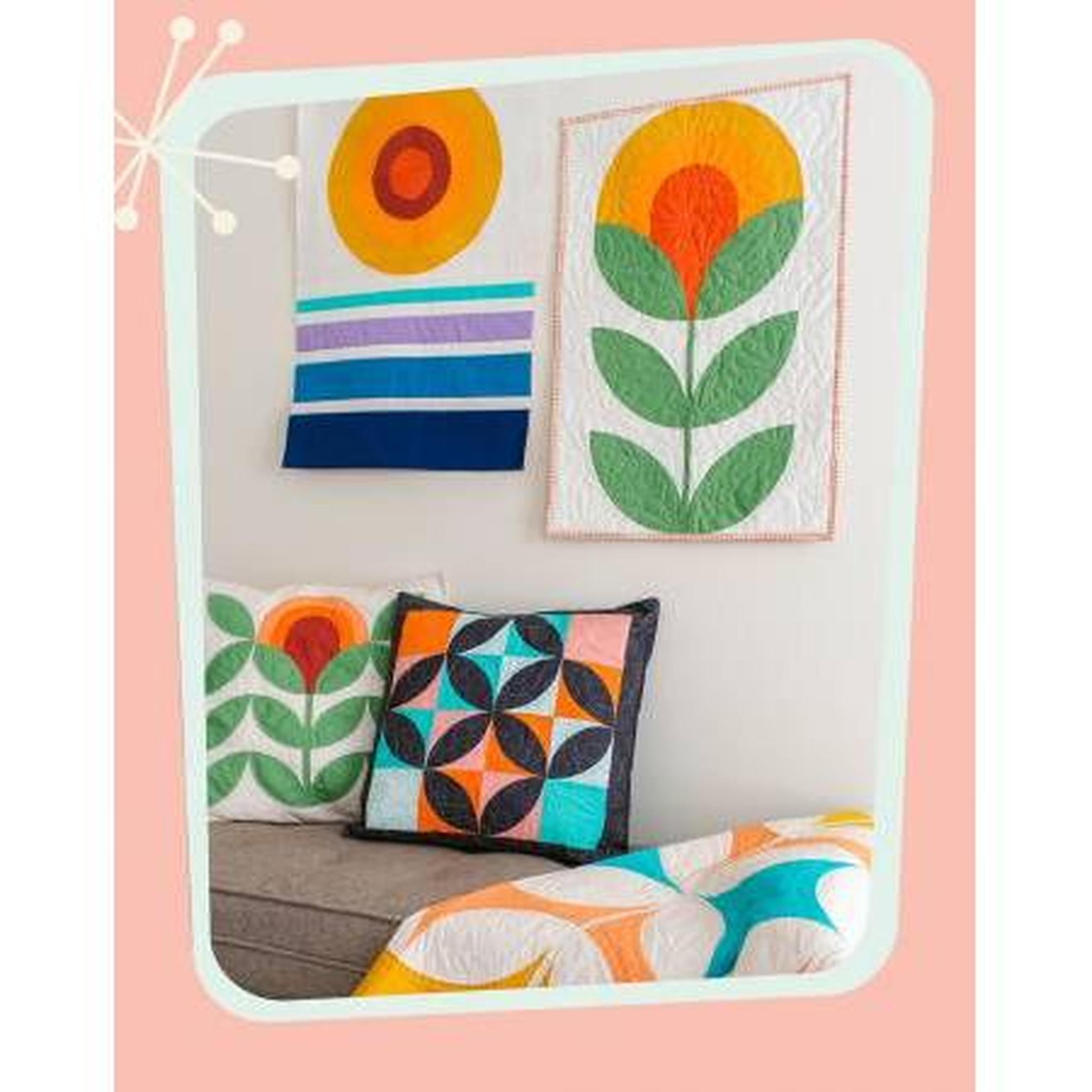 Retro Curved Pieced Quilts