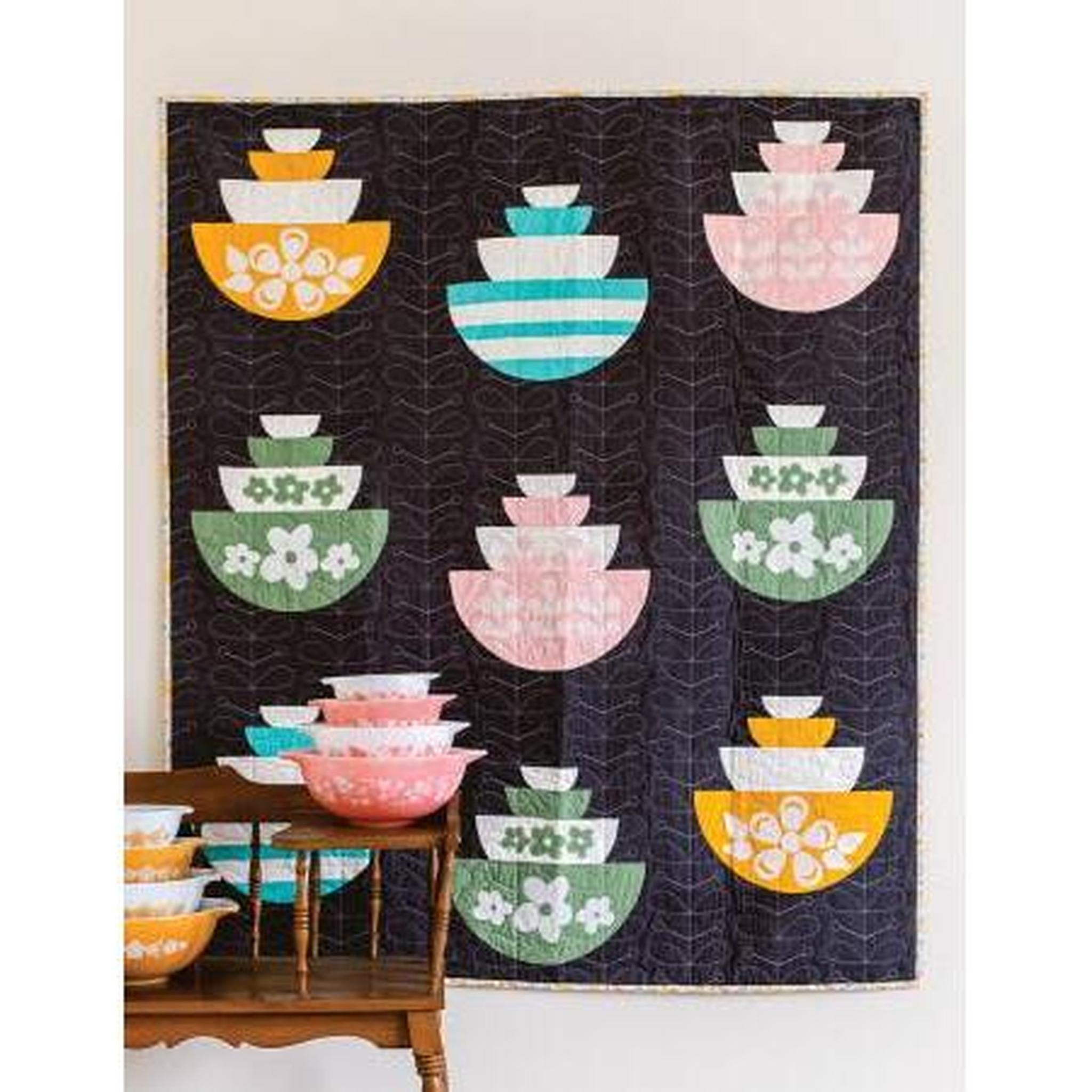 Retro Curved Pieced Quilts