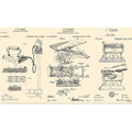 Riley Blake Press On: Pressed Patents Panel: Parchment (24" x 43")