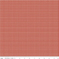 Riley Blake Small Gingham Check - Barn Red