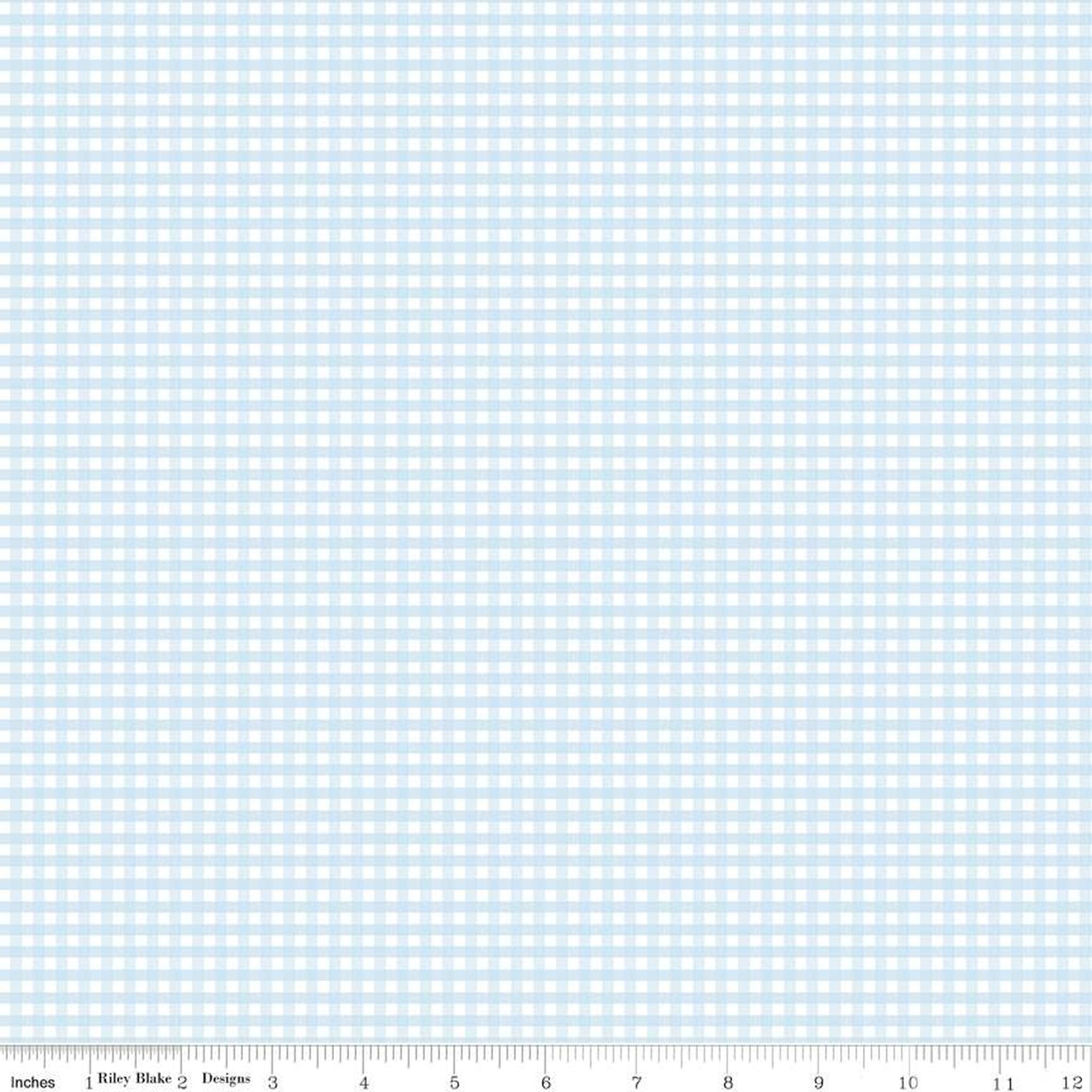 Riley Blake Small Gingham Check - Boy Blue