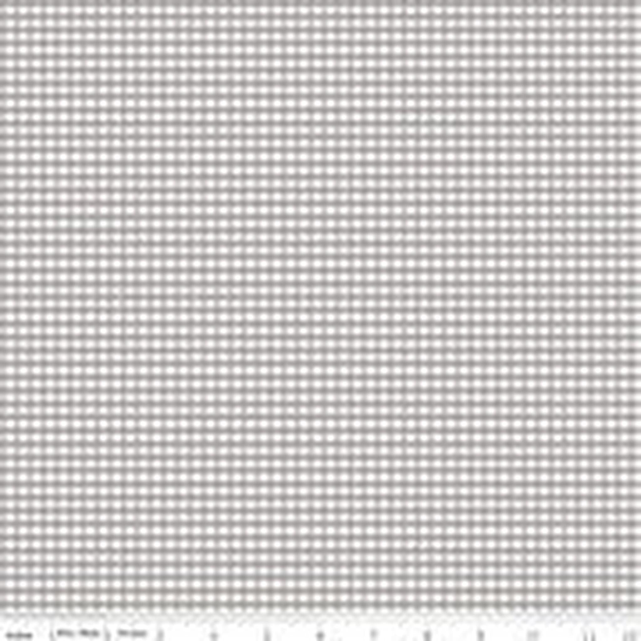 Riley Blake Small Gingham Check - Gray