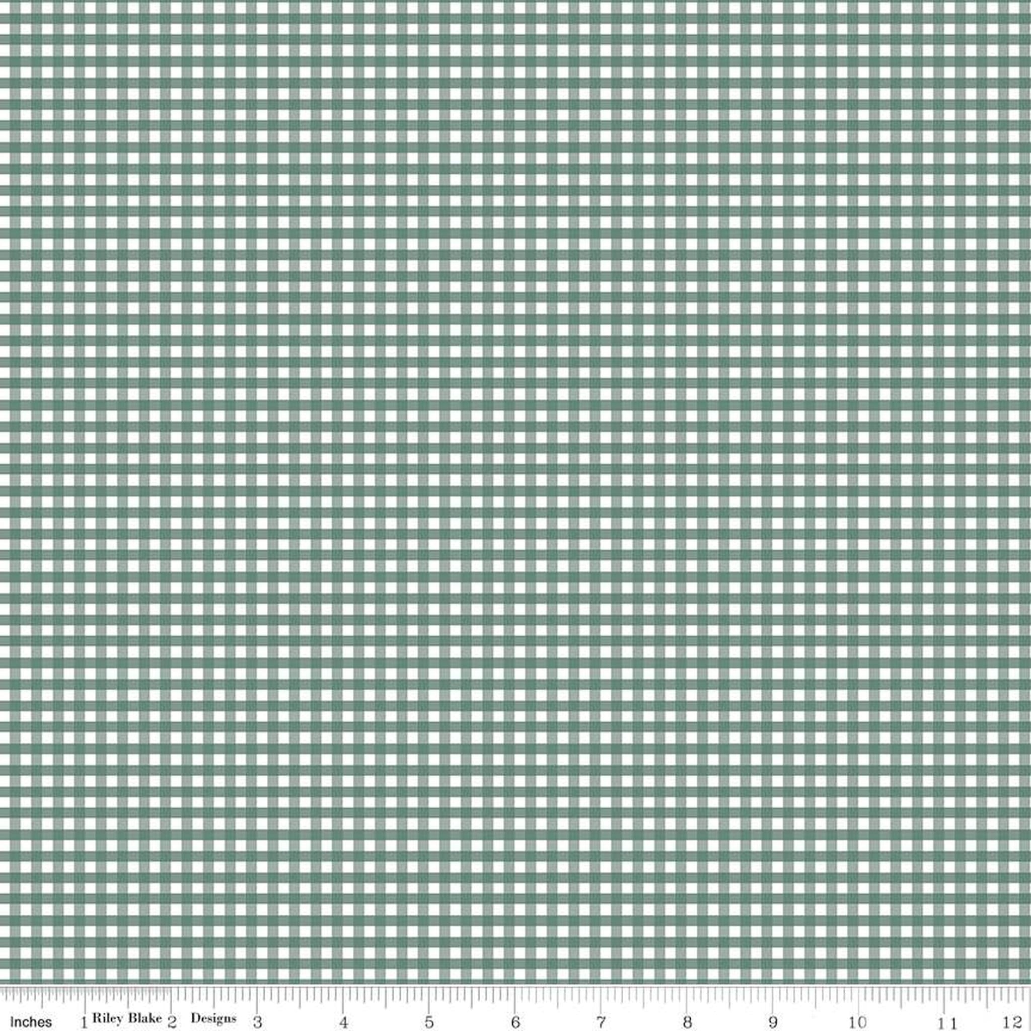 Riley Blake Small Gingham Check - Lodge Pole