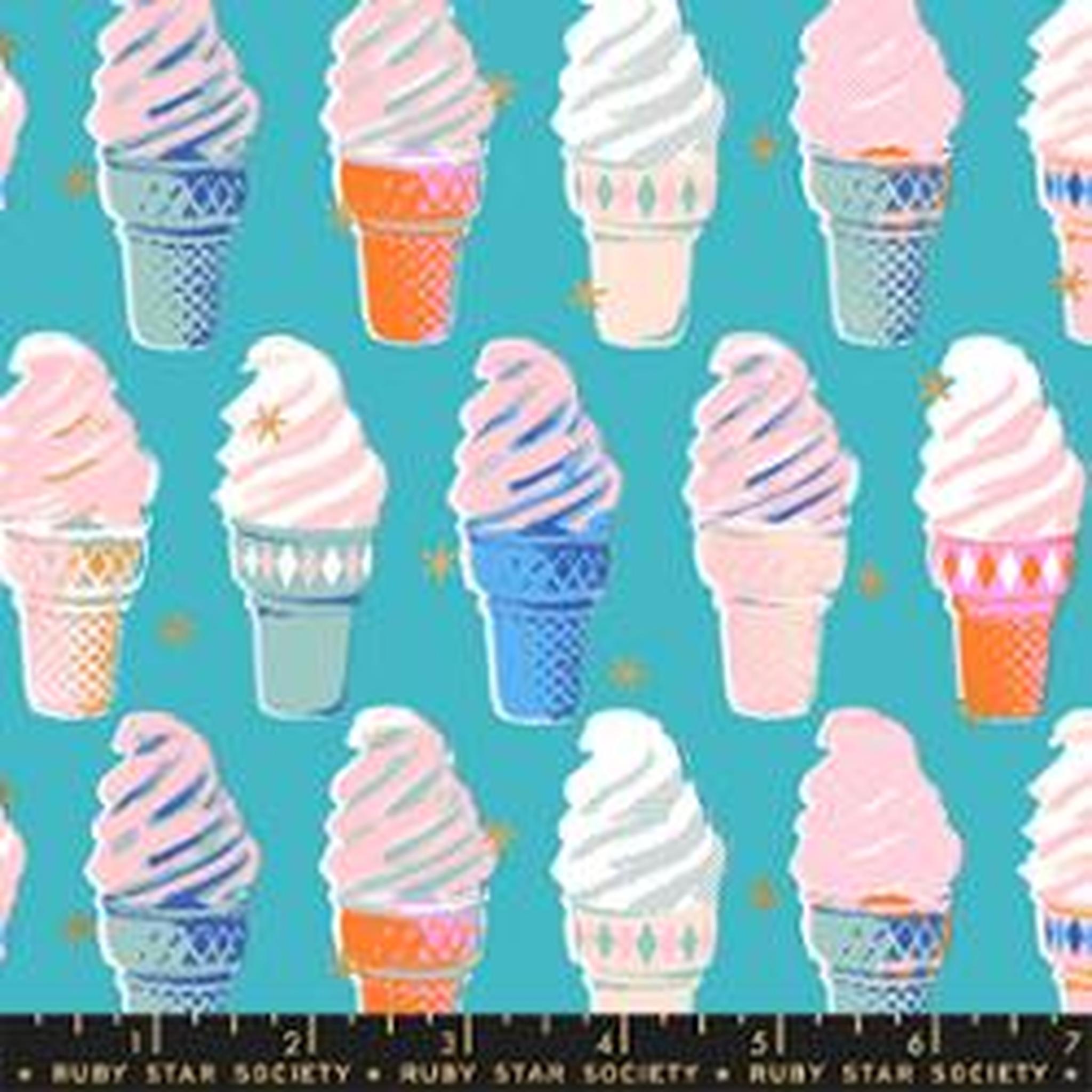 Ruby Star Best Day Ever - Metallic Turquoise Cones