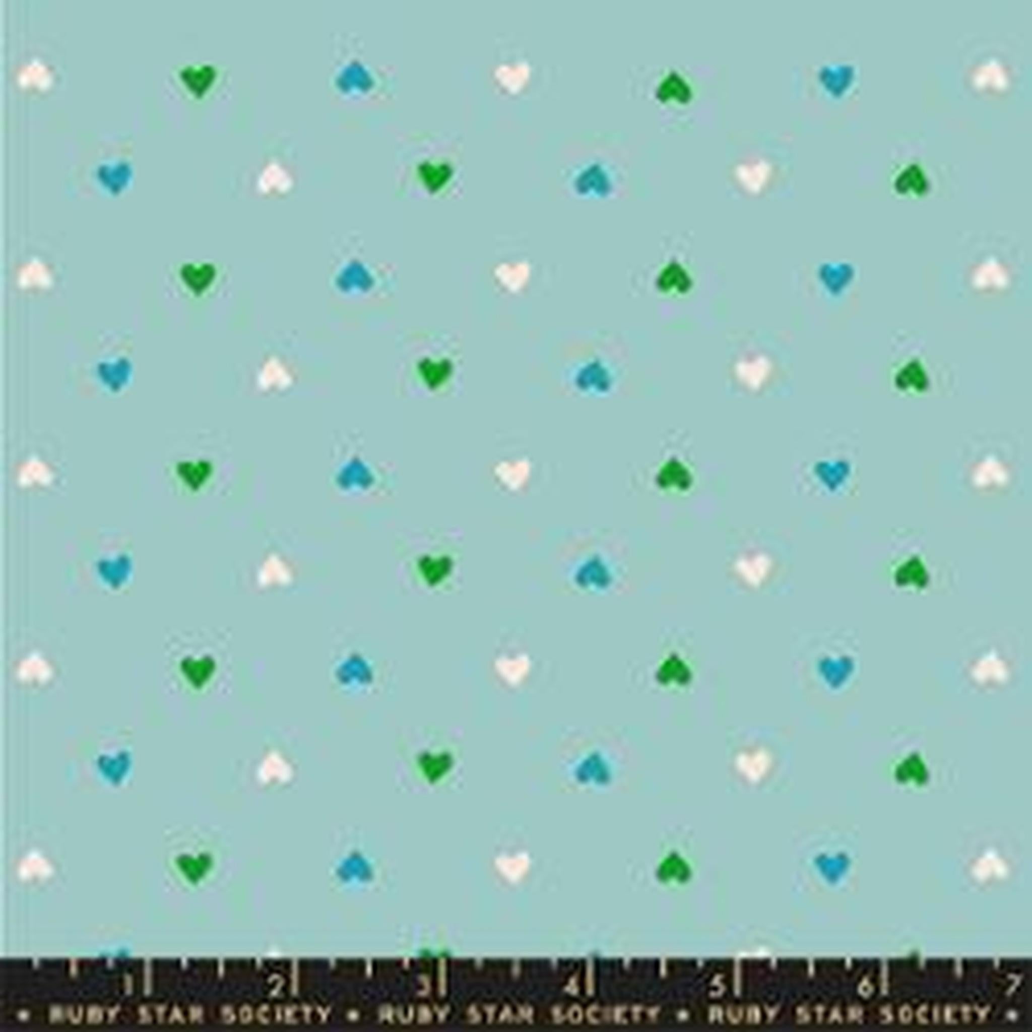 Ruby Star Best Day Ever - Turquoise Hearts