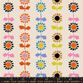 Ruby Star Catnap - Daisy Stripe Canvas Natural