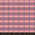 Ruby Star Geometry Waffle Checks - Plum