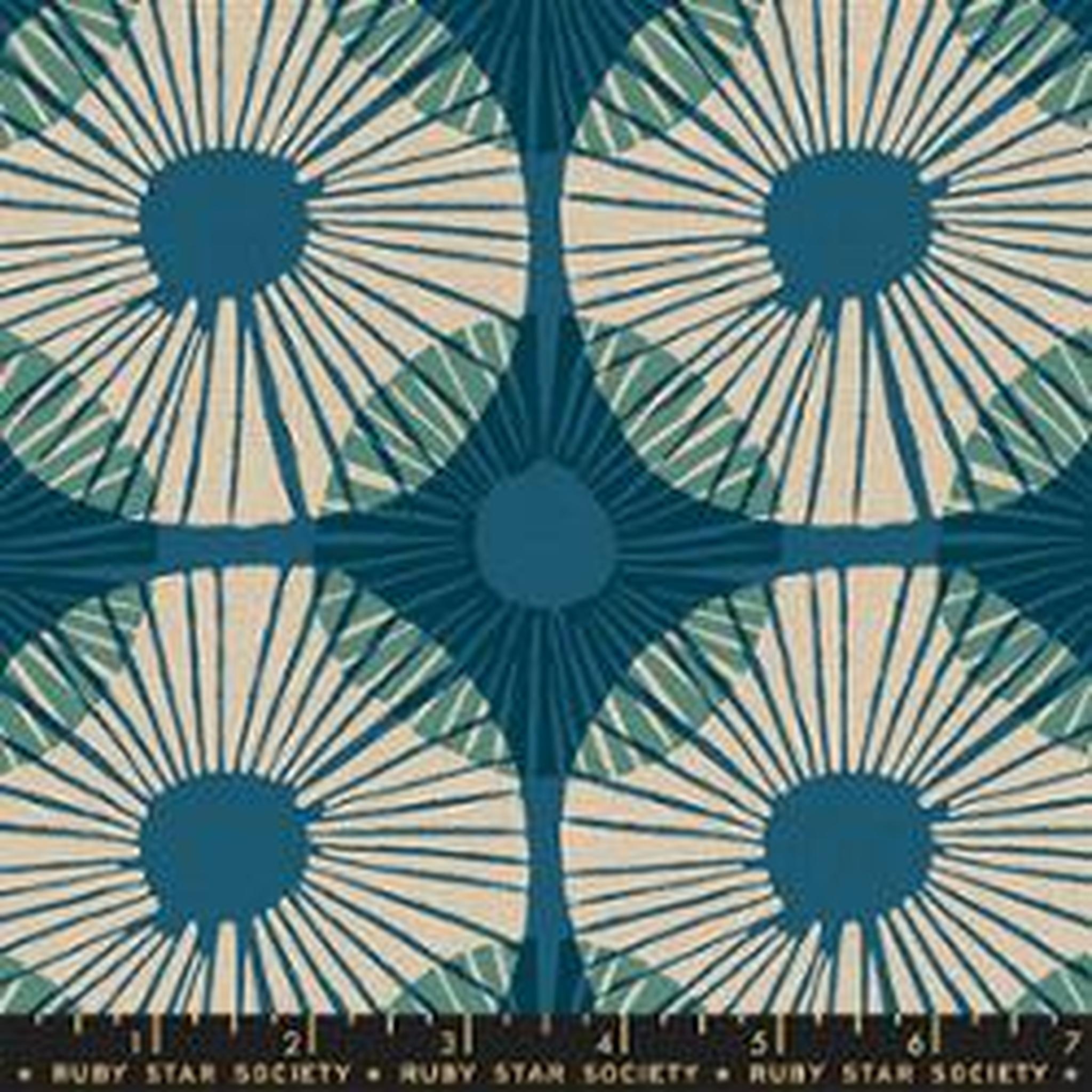 Ruby Star Reimagined Landscapes Canvas- Teal