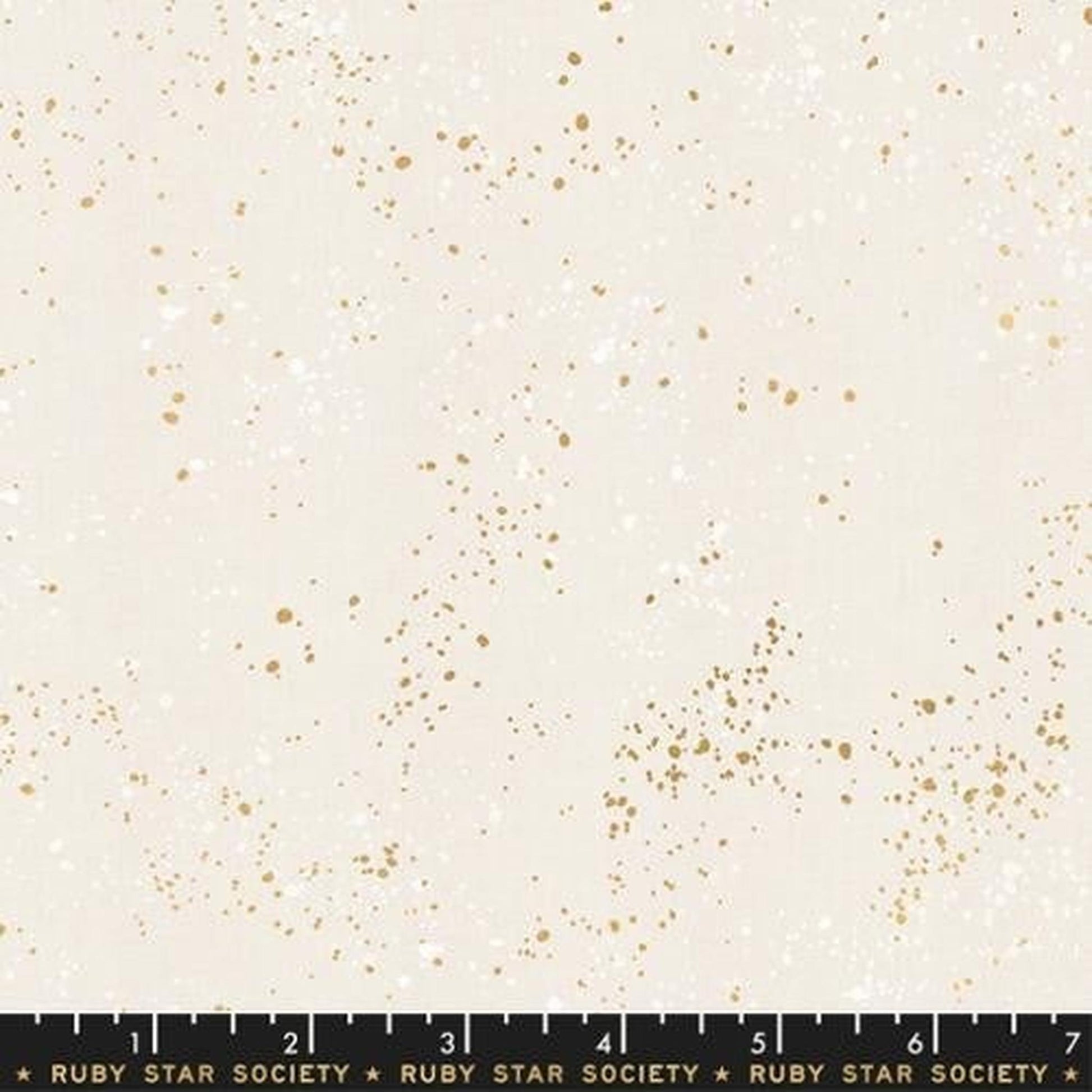 Ruby Star Speckled White Gold