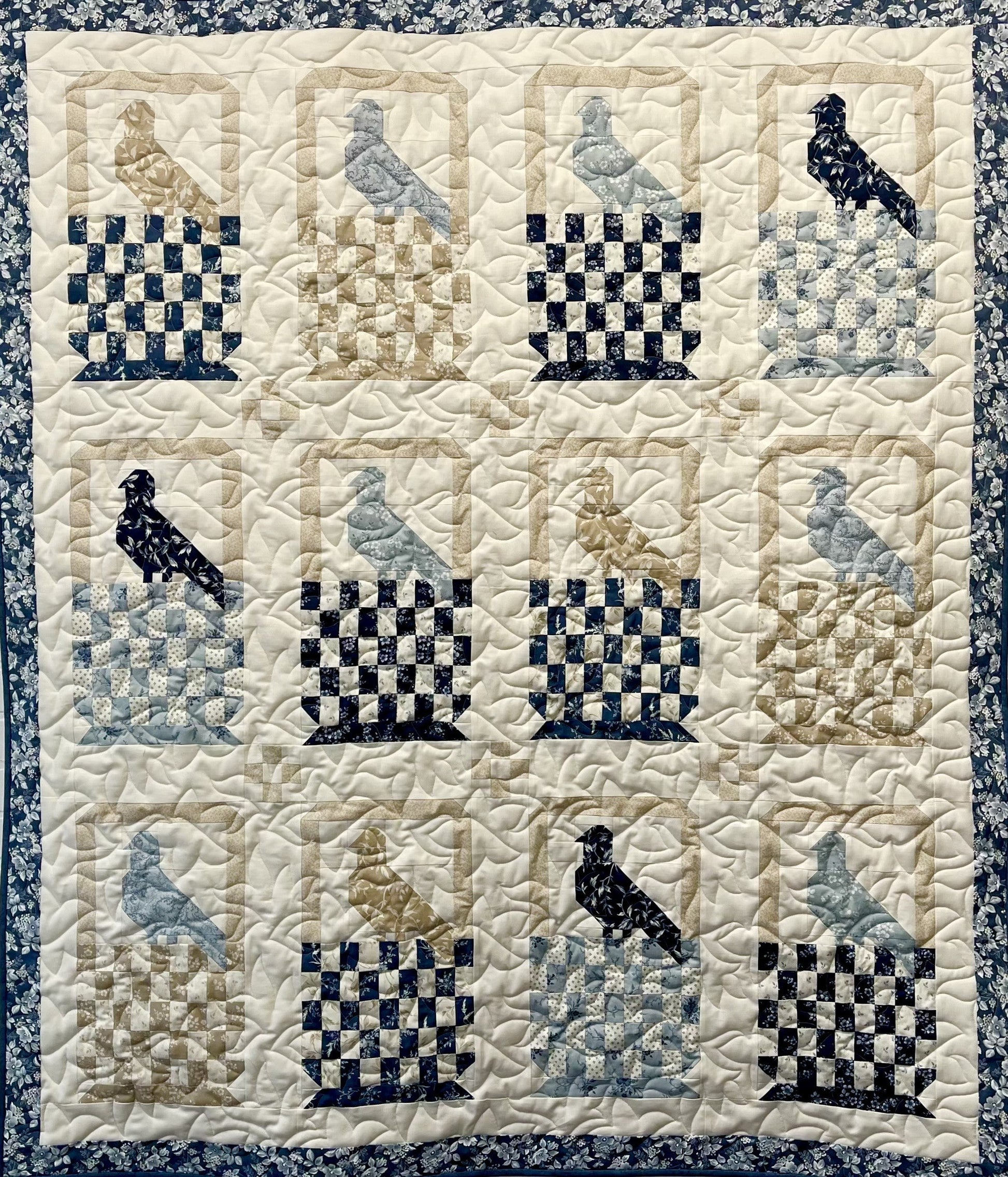 SAMPLE: Early Bird - Cascade (53" x 62")