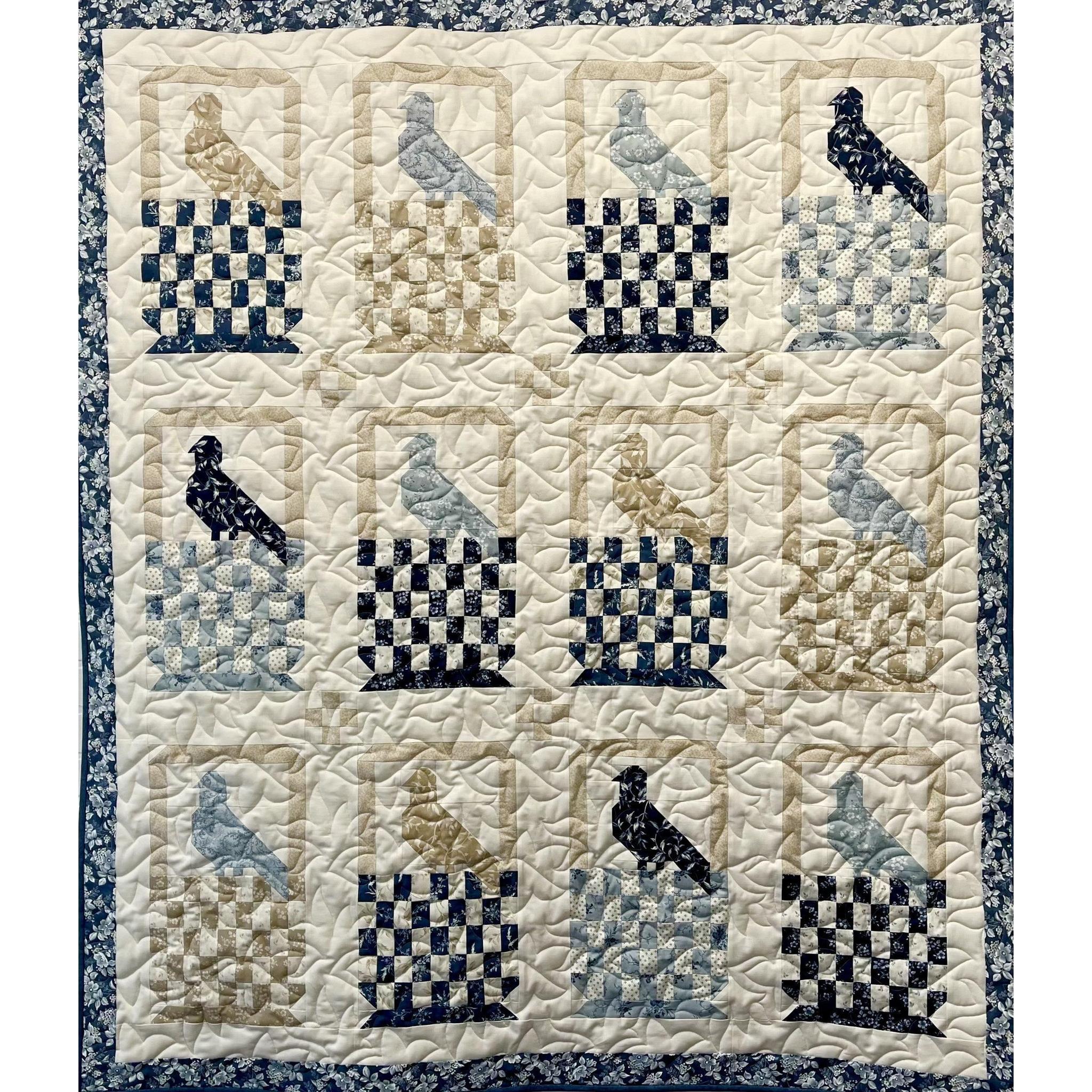 SAMPLE: Early Bird - Cascade (53" x 62")