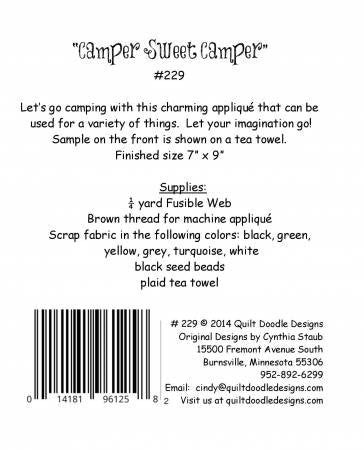 Pattern: Camper Sweet Camper