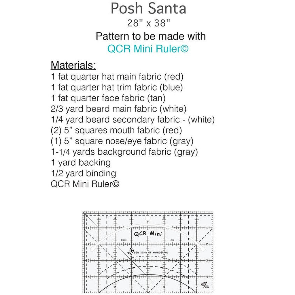 Sew Kind of Wonderful - Posh Santa Pattern