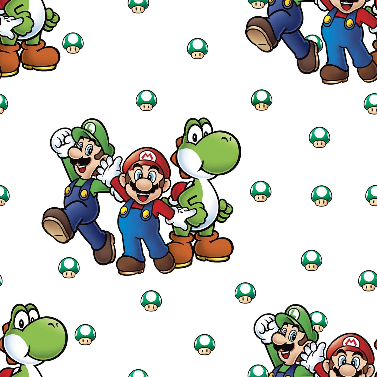 Licensed Prints - Super Mario Bro. - Beware of Bowser - White