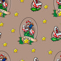 Licensed Prints - Super Mario Bro. - Lucky Mario - Tan