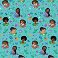 Licensed Prints - Encanto Floral Swirl - Aqua