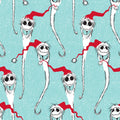 Licensed Prints - Nightmare Before Christmas Santa Jack - Blue