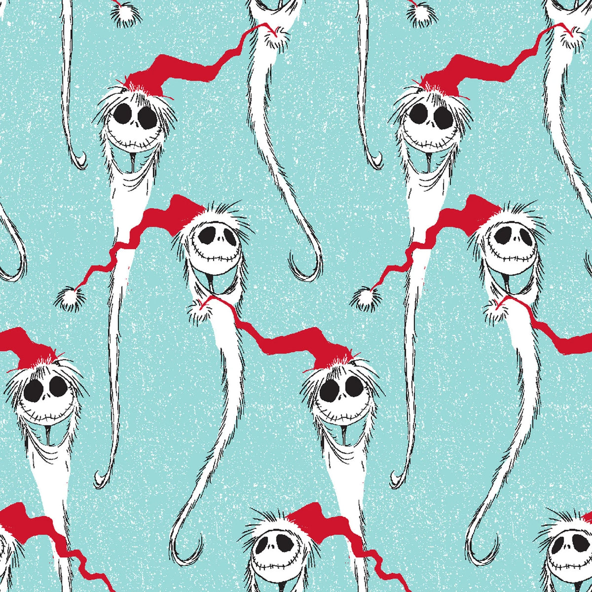 Licensed Prints - Nightmare Before Christmas Santa Jack - Blue