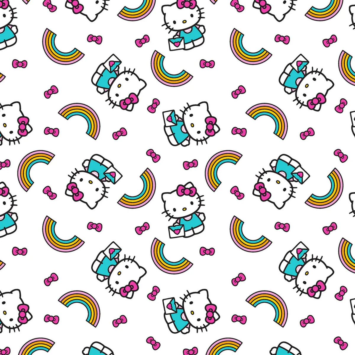 Licensed Prints - Hello Kitty Rainbow Toss