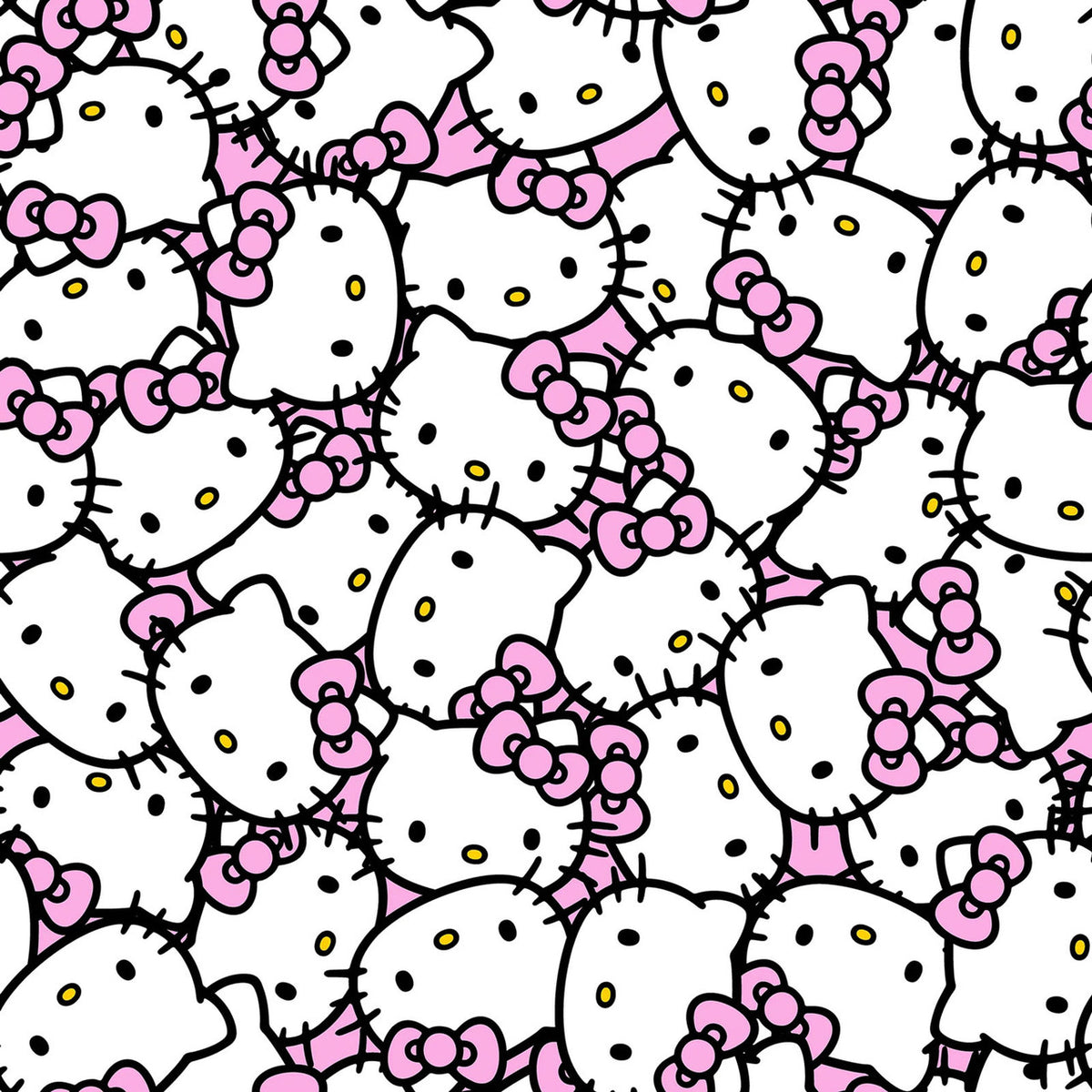 Licensed Prints - Hello Kitty - Kawaii Crowd – Tiny Apple Fabric & Crafts