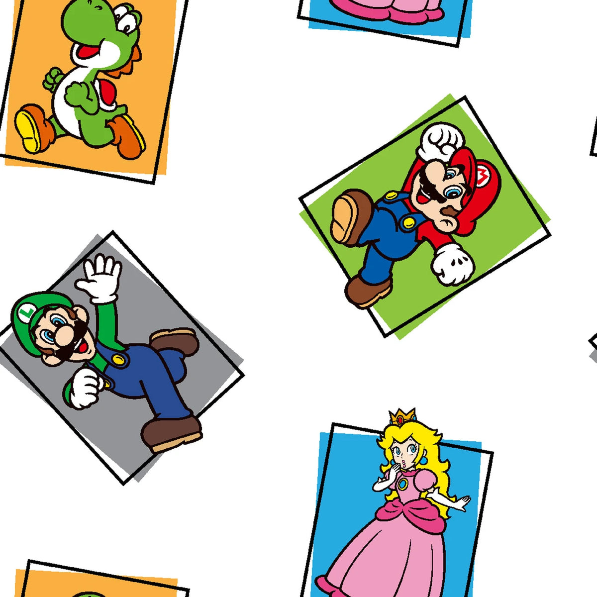 Licensed Prints - Super Mario Bro. Character Color Block